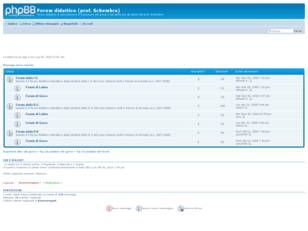 Forum gratis : Forum didattico (prof. Schembra)