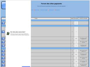 Forum des sites gagnants