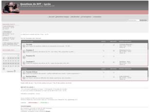 creer un forum : Questions de SVT - Lycee