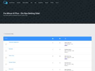 Fra Minus til Plus Betting fra De Bedste