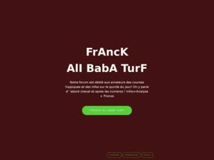 Franck Ali Baba turf