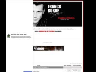 FRANCK BORDE | FORUM OFFICIEL