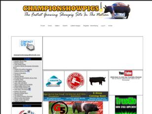 Champion Show Pigs - Forums,advertising, videos, o