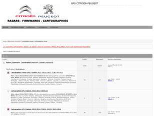 GPS CITROËN/PEUGEOT - Radars - Firmwares - Cartographies