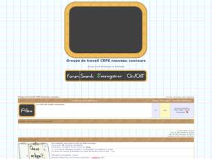 Groupe de travail CRPE nouveau concours