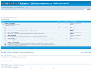 Fórum, Notícias, Informações e Cursos de Comércio Exterior