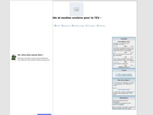 Aide et soutien scolaire pour la TE2