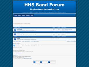 Hingham High School Band Forum