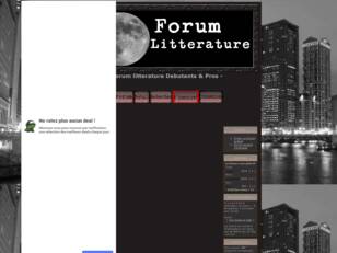 Forum litterature Debutants & Pros
