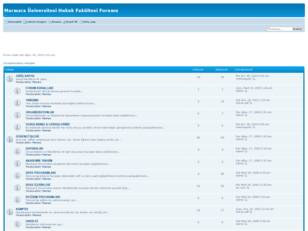 Marmara Üniversitesi Hukuk Fakültesi Forumu