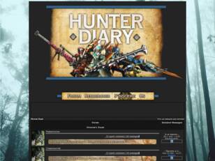 Hunter Diary | Forum Monster Hunter