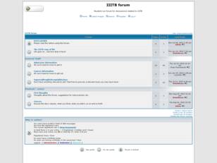 Free forum : IIITB forum