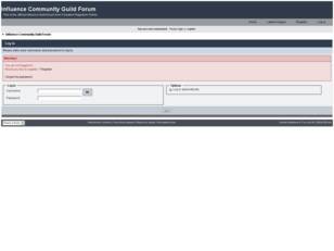 Influence Community Guild Forum