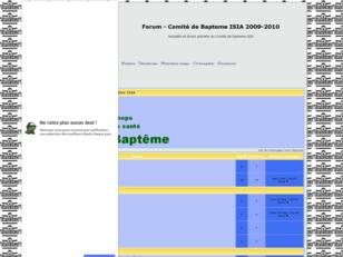 Forum gratuit : Forum - Comite de Bapteme ISIA