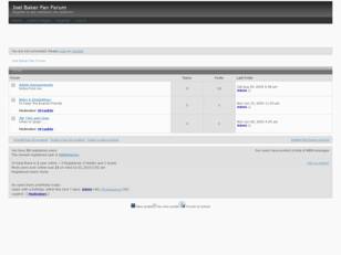 Free forum : Joel Baker