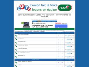 LOTO EUROMILLIONS LOTTO PMU EN EQUIPE - GROUPEMENTS DE JOUEURS