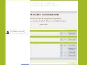 creer un forum : VDI du club de la beaute naturell