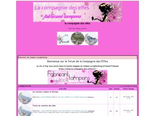 Bienvenue à la Compagnie des elfes - fabricant tampon scrapbookings -