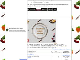 creer un forum : La cuisine comme on aime