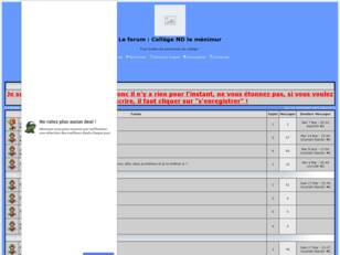 Le forum : Collège ND le mdenimur