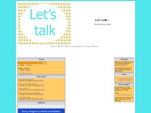 Free forum : Let's talk