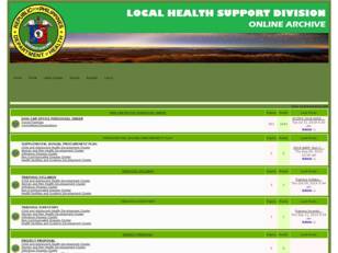 Local Health Support Division Archives