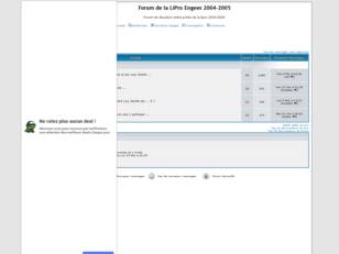 Forum de la LiPro Engees 2004-2005