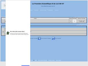 La Première Scientifique 8 de LLG 06-07