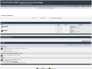 Guild forum of Luminous Rage
