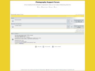 Photography Support Forum