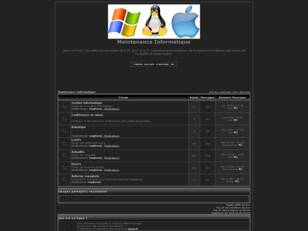 Le forum de la section Maintenance Informatique de l'ICET