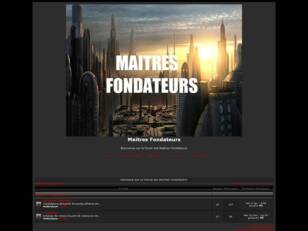 Bienvenue sur le forum des Maitres Fondateurs!