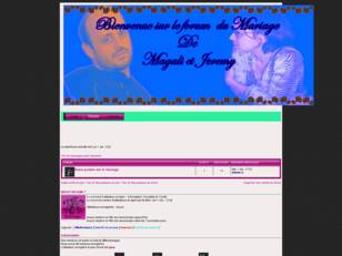 creer un forum : mariage magali et jeremy