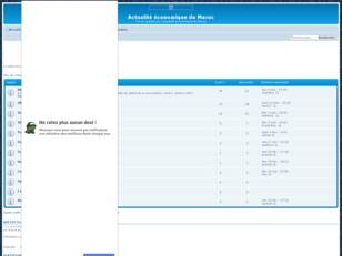 Forum gratuit : Actualite economique du Maroc