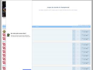 creer un forum : coupe du mon et championna