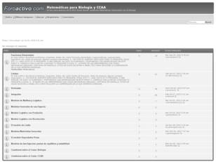 Matemáticas para Biología y CCAA