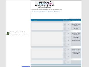 Forum gratuit : max' meeting forum