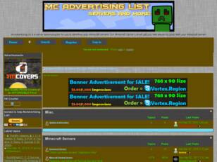 McAdvertisingList - Advertise your Minecraft Servers Here Now!