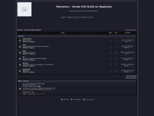 free forum : Merenion - Horde PvE Guild on Neptulo