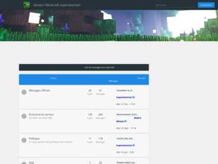 créer un forum : Serveur Minecraft superwizzman