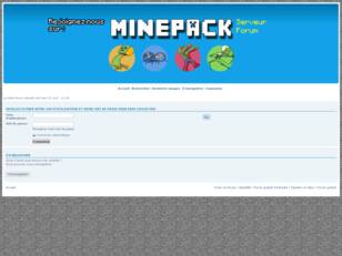 Minepack-fr forum du serveur minecraft fun !