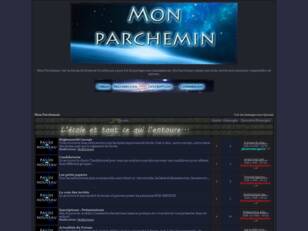 créer un forum : Mon Parchemin