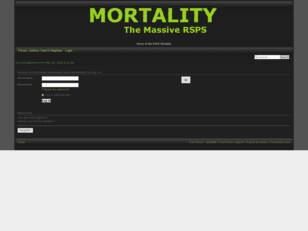Mortality Official Forums