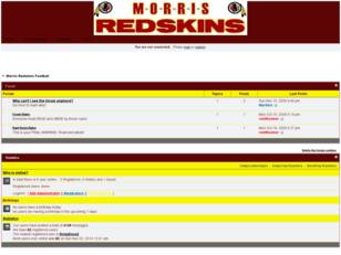 Free forum : Morris Redskins Free Forum