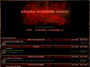 créer un forum : National Bloddbowl League