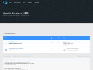 Creación de  menús en HTML