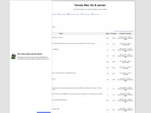 Forum Mac Os X server