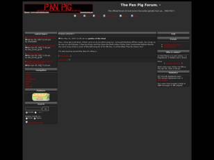 The Pan Pig Forum.