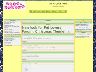 THE PET LOVERS FORUM