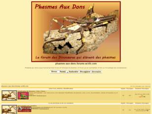 Le forum des Dinosaures qui élèvent des Phasmes